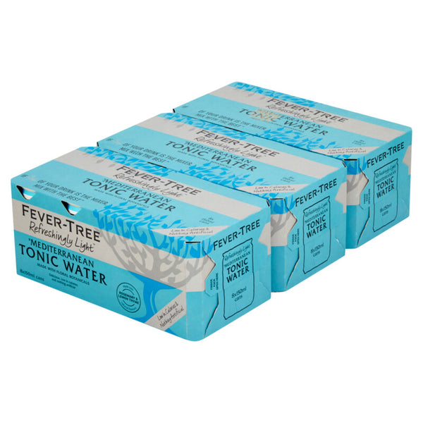 FEVER-TREE REFRESHINGLY LIGHT MEDITERRANEAN TONIC 3 box of 8 cans with 150ml each can - Speak Easy BKK, โซดา มะนาว, มะนาว, น้ำ โซดา, โซดา, ยาคู ล ท์ ผสม โซดา, กิน โซดา เปล่า ๆ, โซ จู โซดา, โซดา มิ้ น ท์ โรค ไต, กิน โซดา เปล่า ๆ ช่วย อะไร ได้ บ้าง, mixer