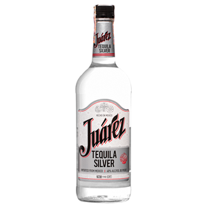 Image of Juarez Blanco Tequila bottle: A potent 750ml tequila with 40% alcohol content, perfect for cocktails and sipping.