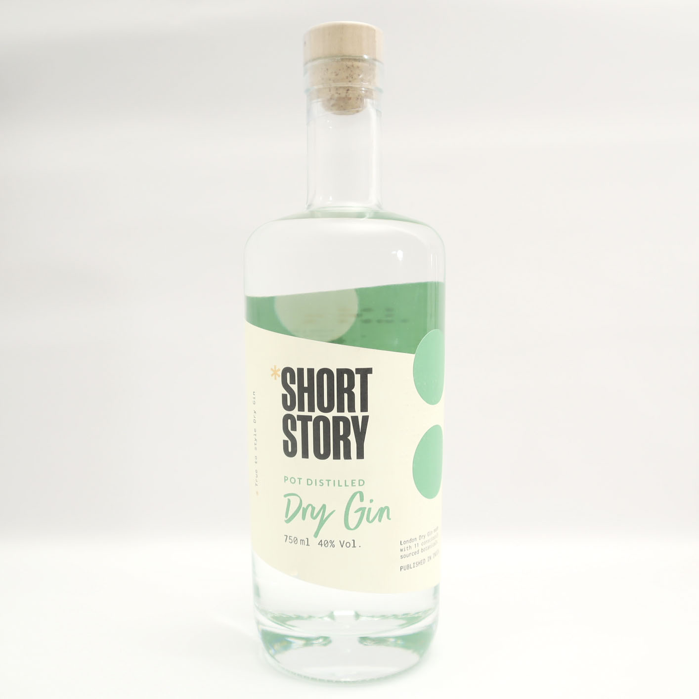 Image of Short Story Gin bottle: A sleek and elegant 750ml bottle containing a uniquely crafted gin.