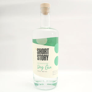 Image of Short Story Gin bottle: A sleek and elegant 750ml bottle containing a uniquely crafted gin.