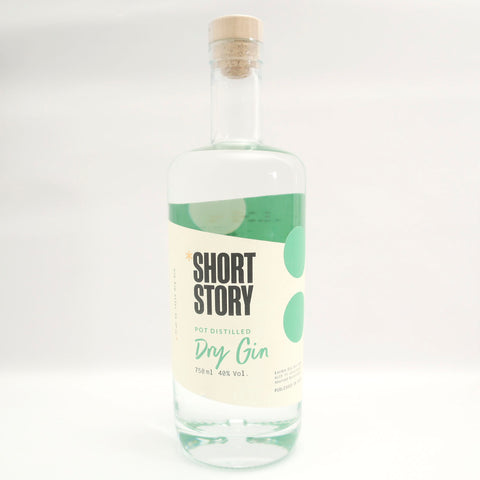 Image of Short Story Gin bottle: A sleek and elegant 750ml bottle containing a uniquely crafted gin.