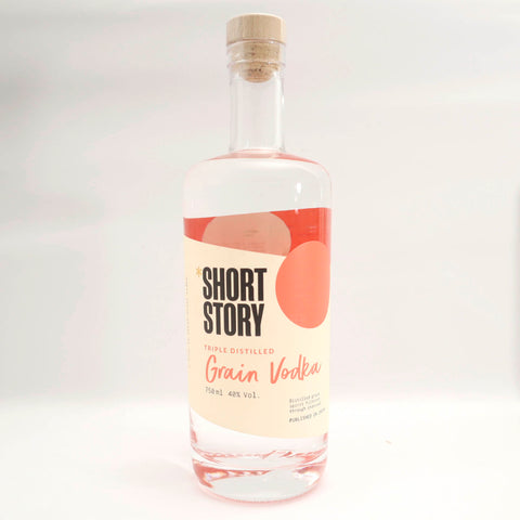 Image of Short Story Vodka bottle: A sleek and elegant 750ml bottle of premium vodka, ready to elevate your moments.