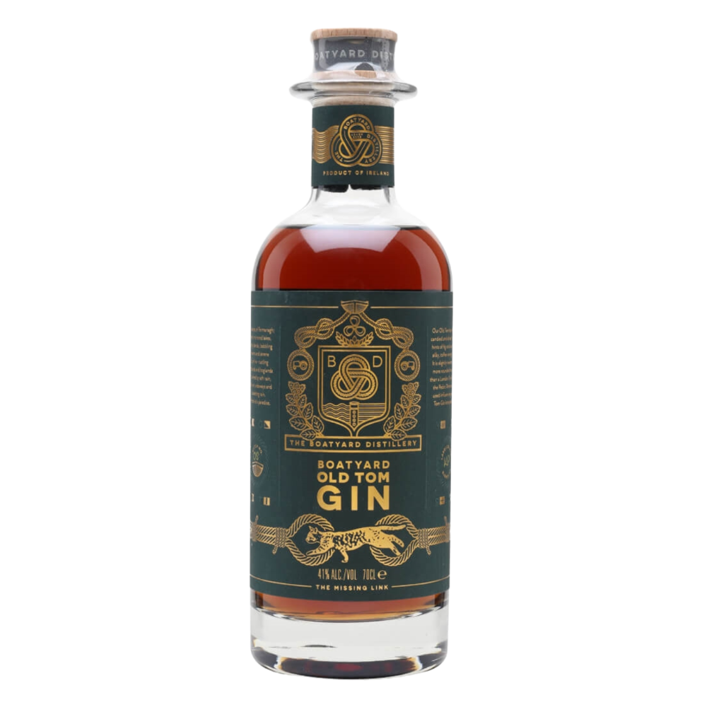 a bottle of Boatyard Old Tom Gin