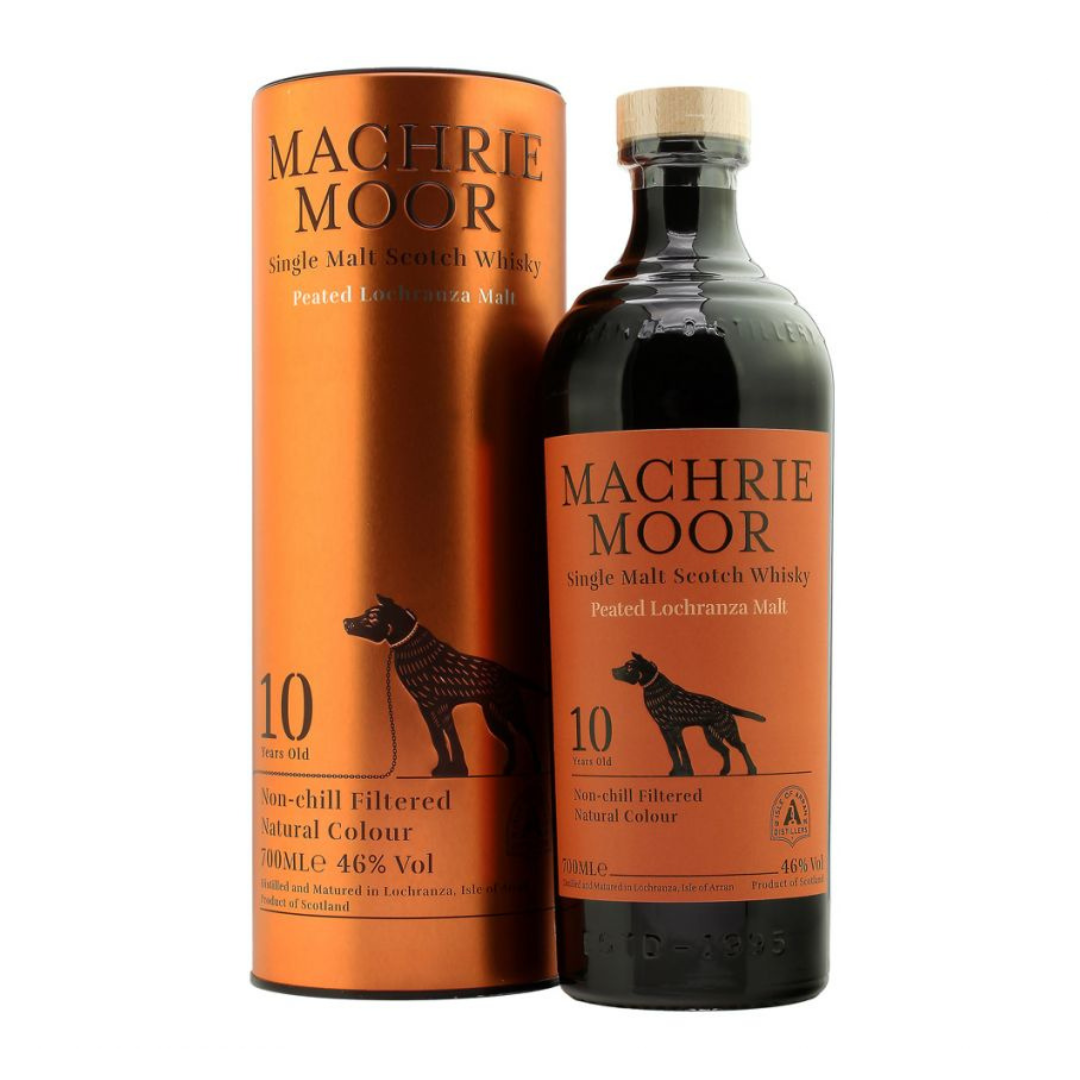 a bottle of Arran Machrie Moor 10 Year Old Single Malt Whisky whisky