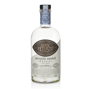 a bottle of Corte Vetusto Ensamble mezcal