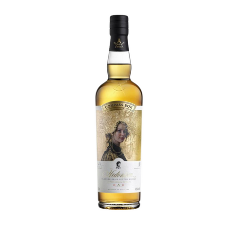 a bottle of Hedonism 2024 whisky by Compass Box distillery