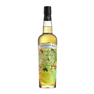 a bottle of Orchard House whisky by Compass Box distillery