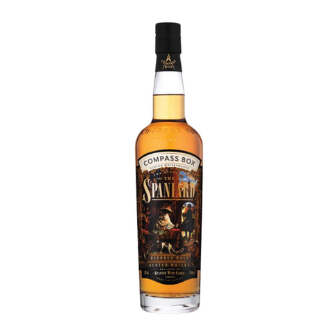 a bottle of The Story of the Spaniard whisky by Compass Box distillery