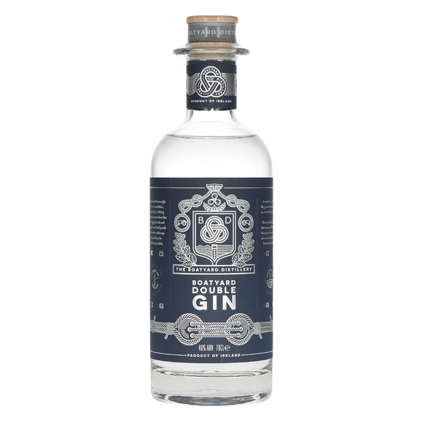 a bottle of Boatyard Double Gin
