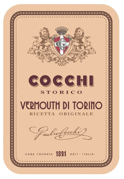 Storico Vermouth di Torino by Giulio Cocchi label