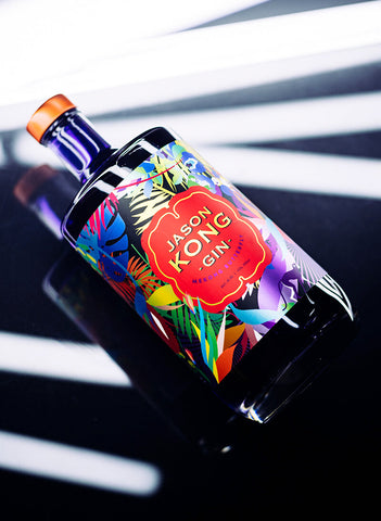 Seekers Jason Kong Gin colorful bottle